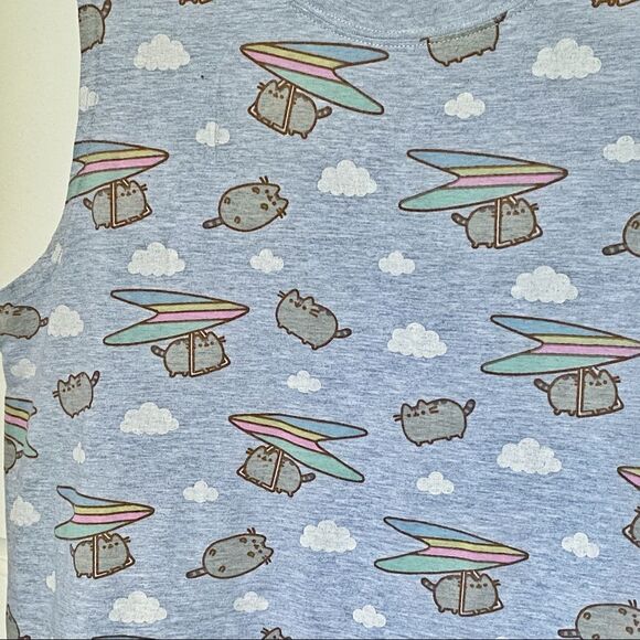 Pusheen Hang Gliding Cat Tank Top - Picture 2 of 6